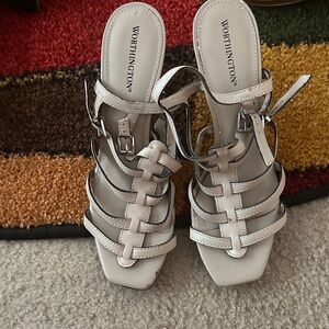 Worthington Women's Beige Strappy Sandals